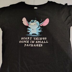 Tee Turtle - Stitch - Scary Things Come in Small Packages! - Ladies Large